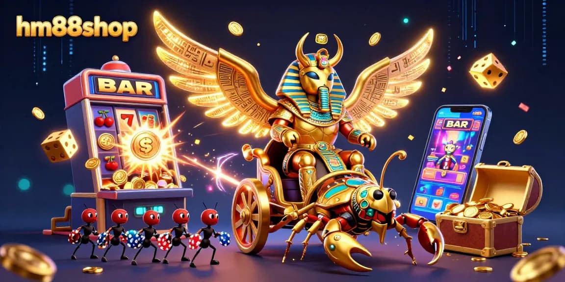 Engage with thrilling gaming adventures at hm88shop featuring dynamic 3D casino scenes and jackpot excitement.
