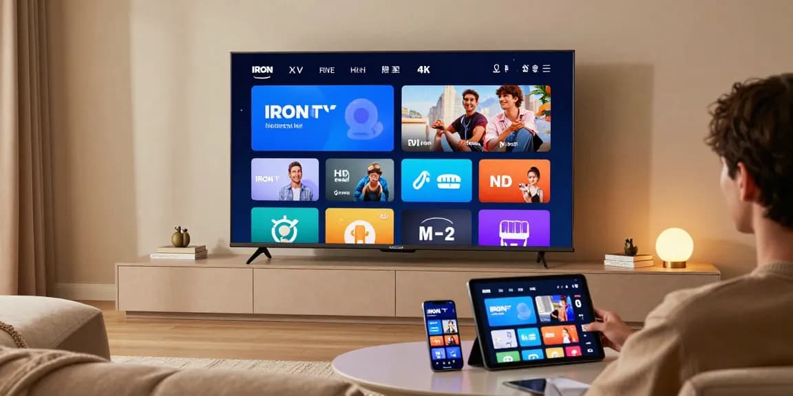 Iron tv : Plateforme numérique moderne pour streaming 4K, solutions technologiques efficaces.
