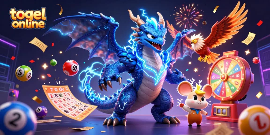 Menggunakan togel online untuk memprediksi angka keberuntungan dengan berbagai bola lotere berwarna yang berputar.
