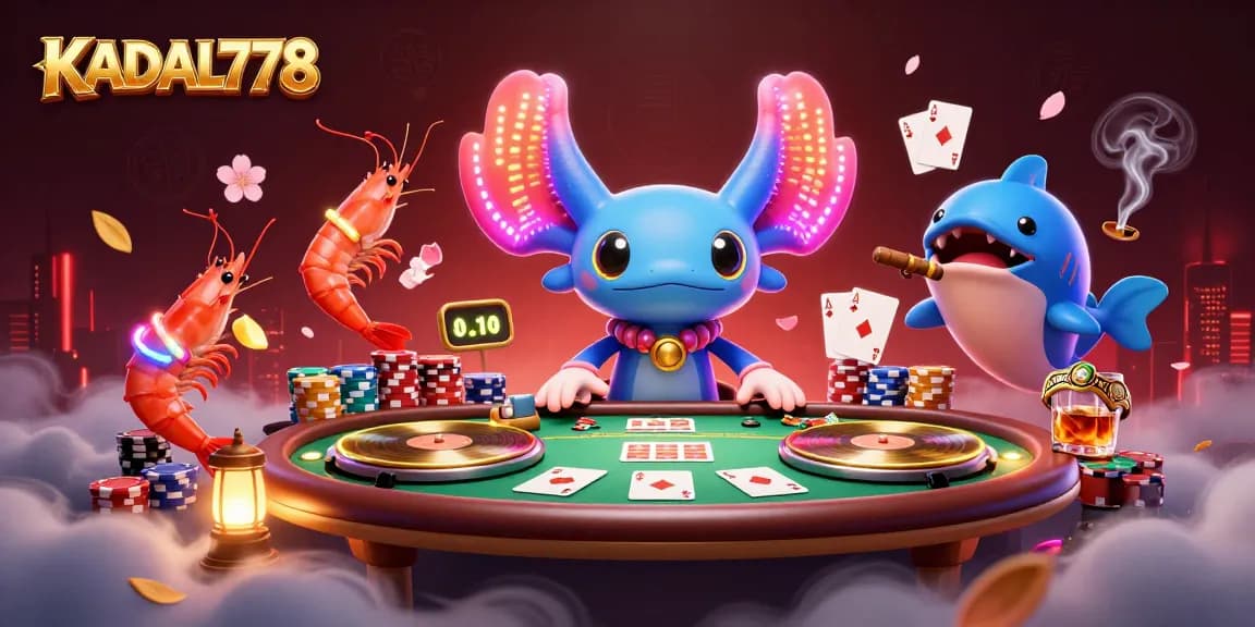 KADAL778 captivates players with dynamic casino excitement in an ultra-detailed 3D illustration.
