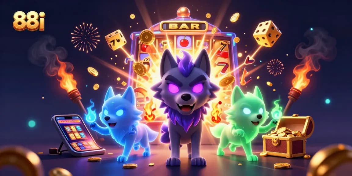88i slot machine jackpot explosion with ghostly wolf companions and dynamic game elements.