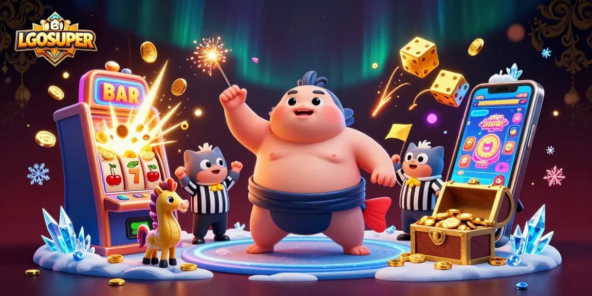 Engage with LGOSUPER at the dynamic underwater casino, featuring exciting slots and colorful characters.