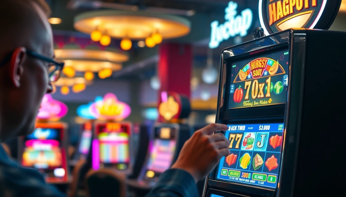 Menangkan slot gacor dengan tampilan jackpot yang cerah di kasino yang ramai ini.