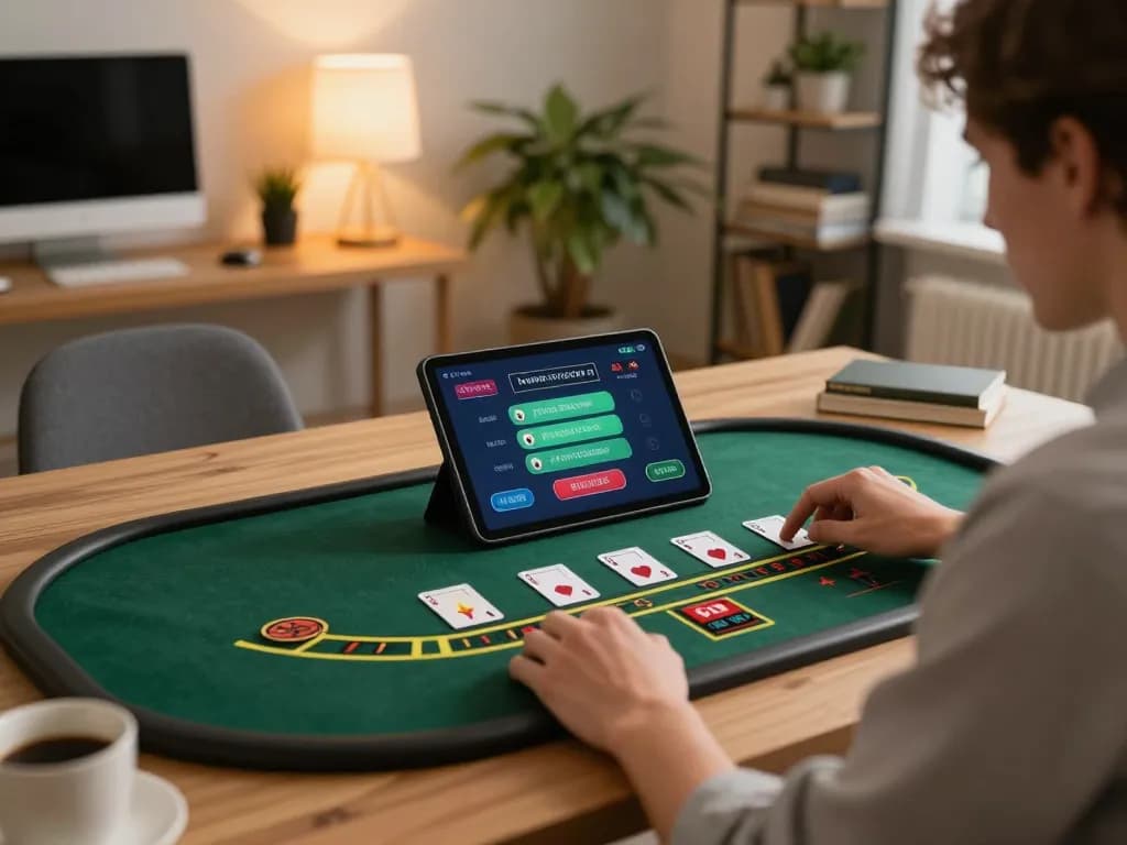 Player enjoying a live blackjack game on 3win platform, capturing an immersive online casino experience