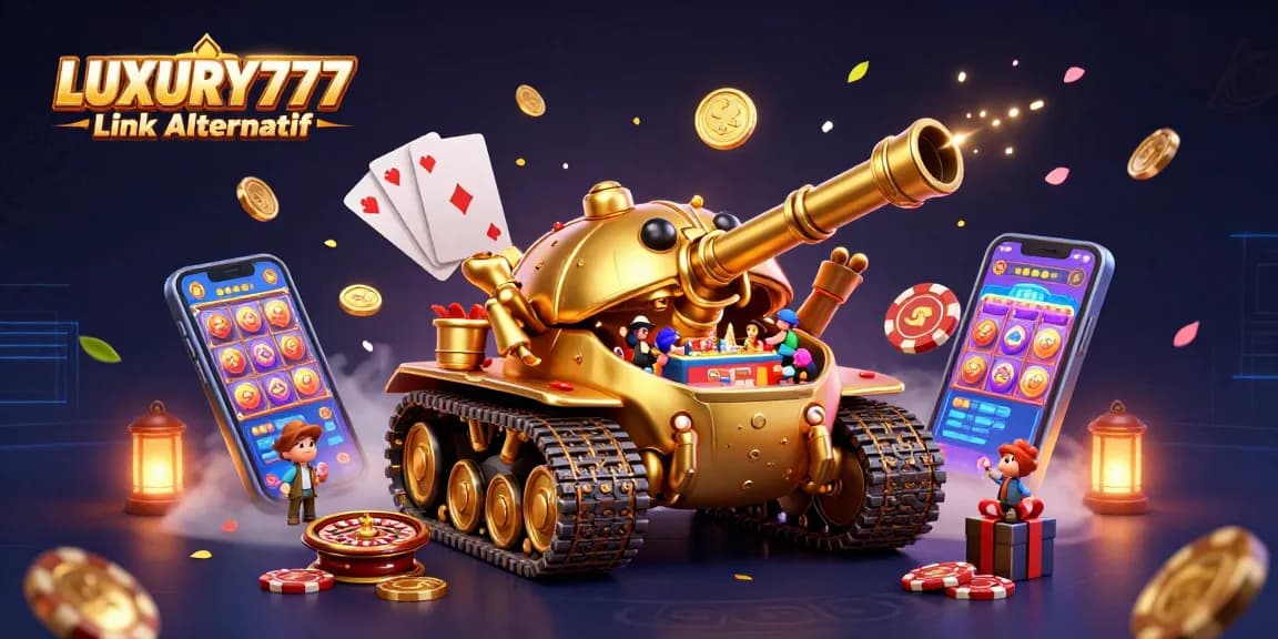 Permainan seru di LUXURY777 Link Alternatif dengan atraksi kasino mini di dalam tank.
