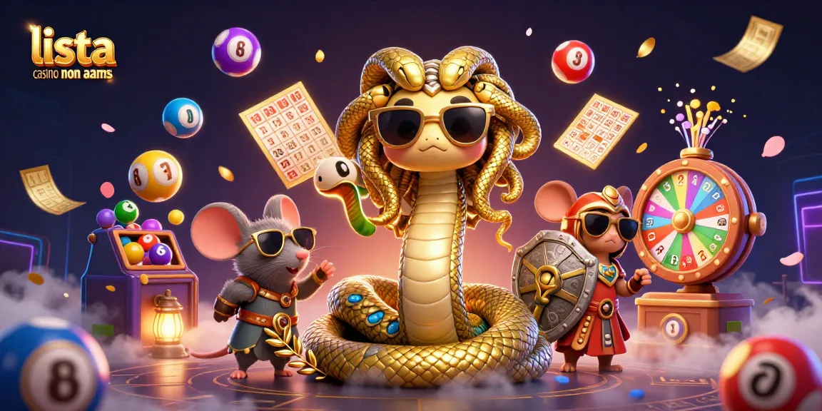 Interagisci con lista casino non aams attraverso questa vivace illustrazione 3D che mostra elementi di gioco entusiasmanti.