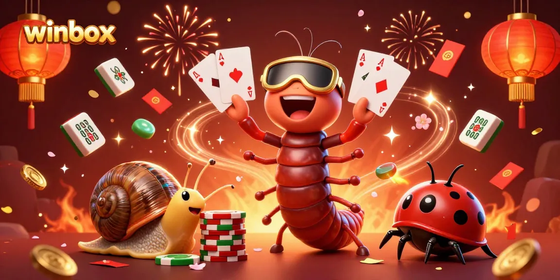 Experience vibrant winbox excitement with a dealer and unique characters in a dynamic casino scene.
