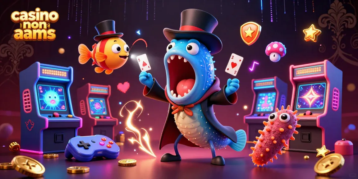 Gioca nei casino non AAMS con creatività: un'anguilla marittima in un cappotto magico esegue trucchi di carte.