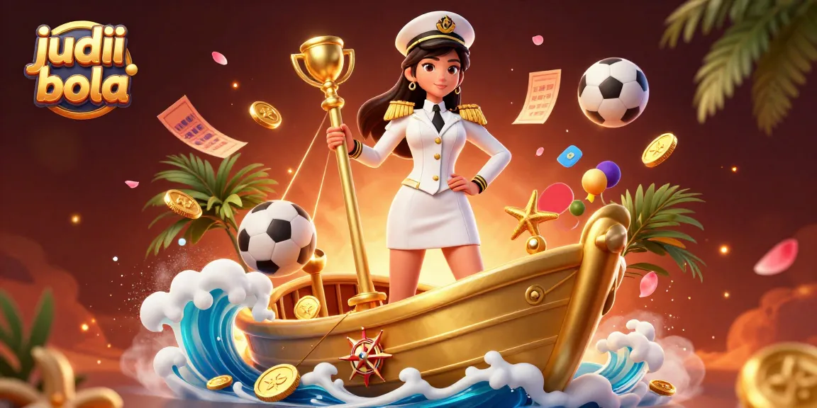 Engage in judi bola with a stunning sports betting illustration showcasing vibrant elements and characters.
