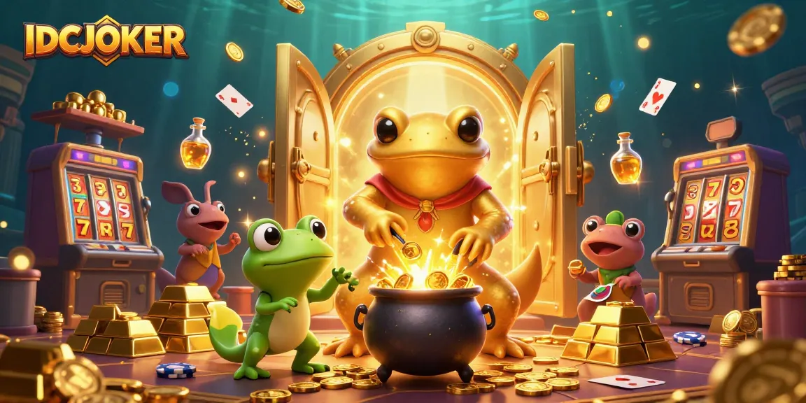 Spin winning slots with IDCJOKER as alchemists reveal treasures in a vibrant casino.