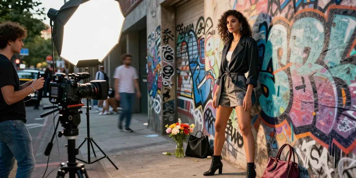 Book fotografico modelle in una sessione di moda a Milano con un modello che mostra il suo stile unico