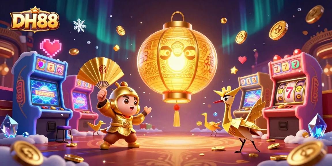 Experience ultimate gaming excitement with DH88's vibrant casino atmosphere featuring dynamic characters and games.