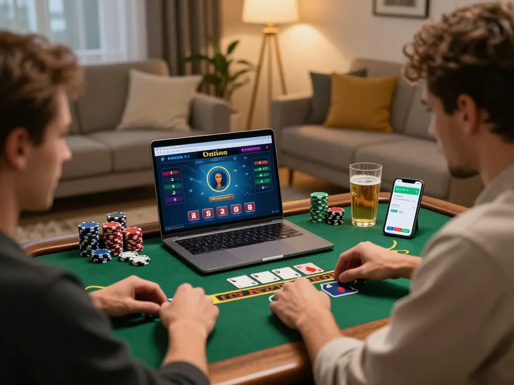 KIM99 player enjoys live blackjack game at home, emphasizing strategic online gambling