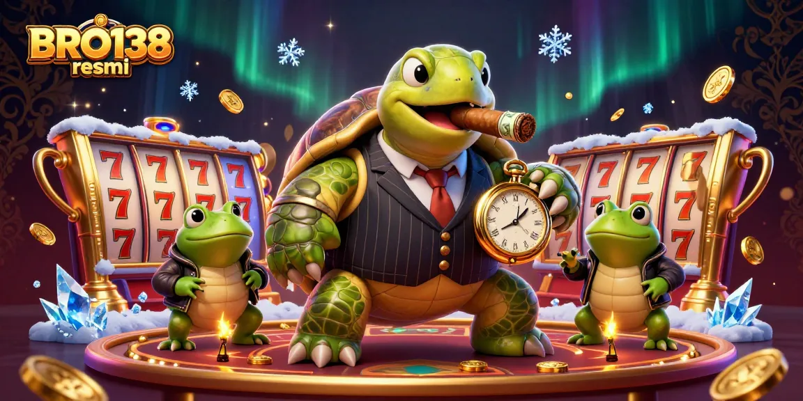 Spin the reels at BRO138 resmi with a 3D snapping turtle mobster and adventurous bullfrogs!