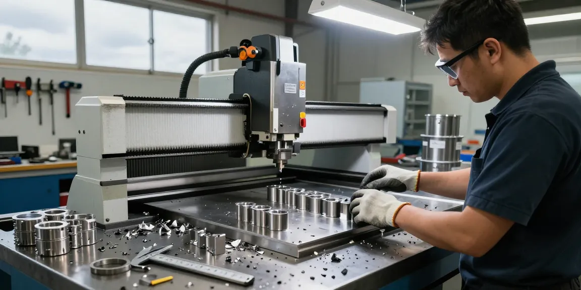 Creating custom stainless steel parts with precision in a modern workshop