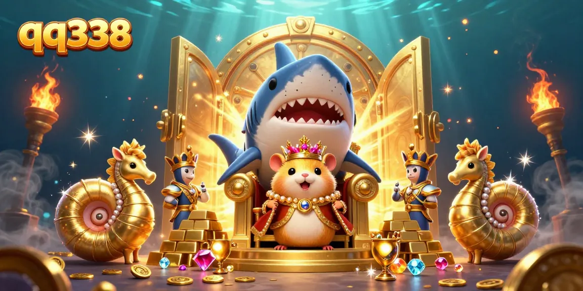 Experience thrilling wins with qq338, as the golden hamster king guards treasures under the ocean.