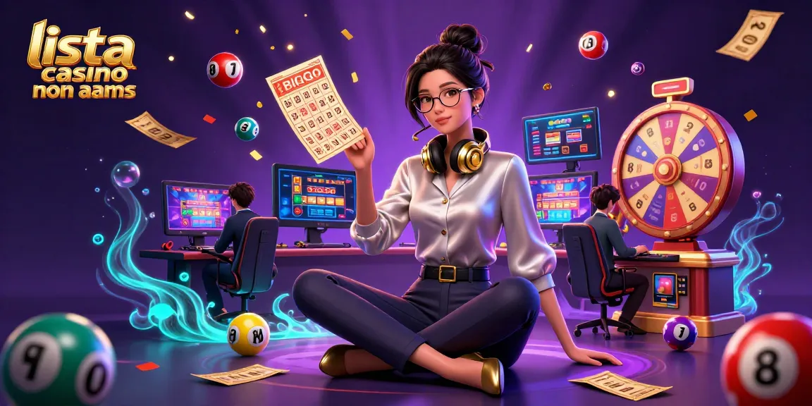 Scena coinvolgente che mostra l'esperienza di gioco vivace della 'lista casino non AAMS' con una donna asiatica professionale in un ambiente high-tech.