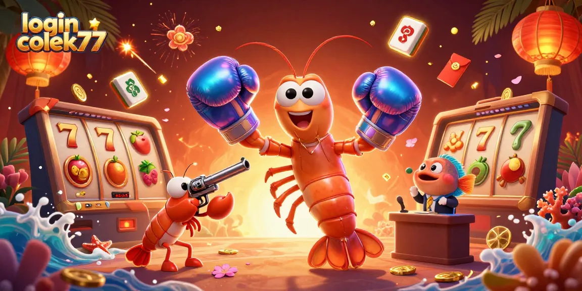 Engage with login colek77 and experience dynamic slot gaming with colorful characters and rich casino elements.
