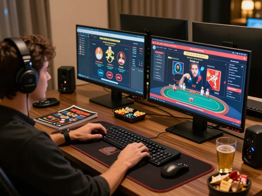 cloud-africa online gaming setup showing immersive virtual casino experience with strategy notes