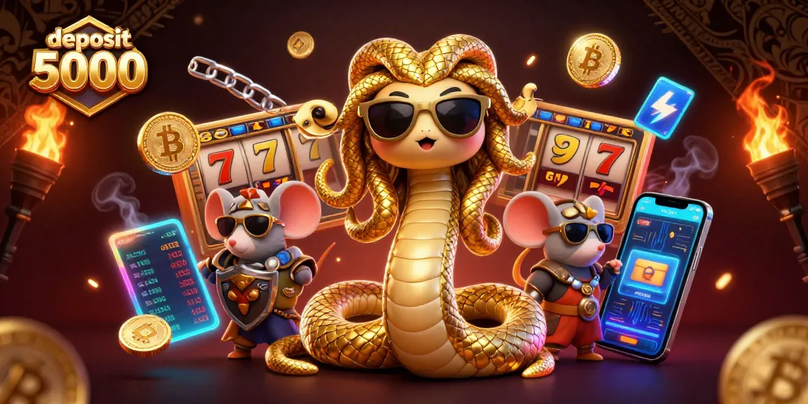 Experience winning with deposit 5000 at exciting slot games featuring Medusa and a warrior mouse.