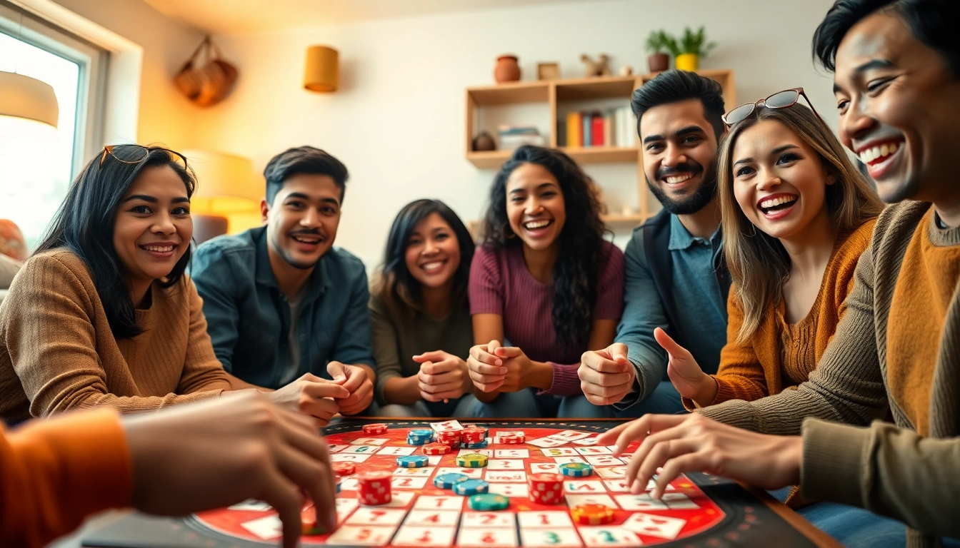 Players enjoying Yono Rummy during a vibrant game night, filled with fun and laughter.