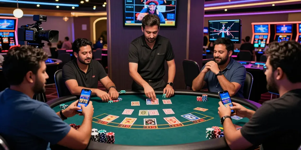 Exciting Andar Bahar King live casino scene with real dealers and enthusiastic players.