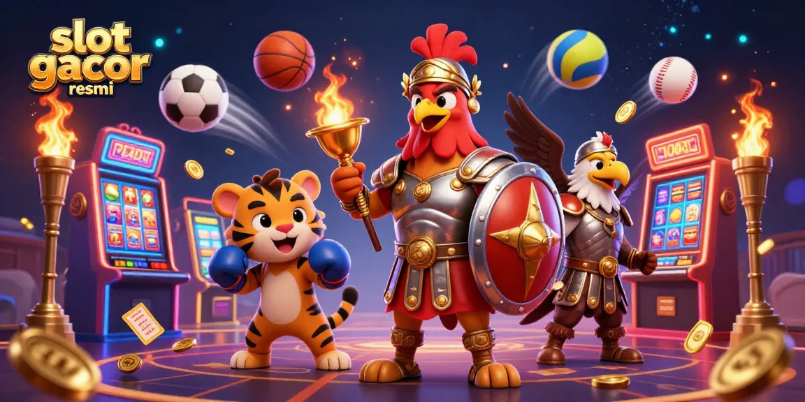 Experience slot gacor resmi thrills with engaging gameplay and dynamic elements in this vibrant casino scene.