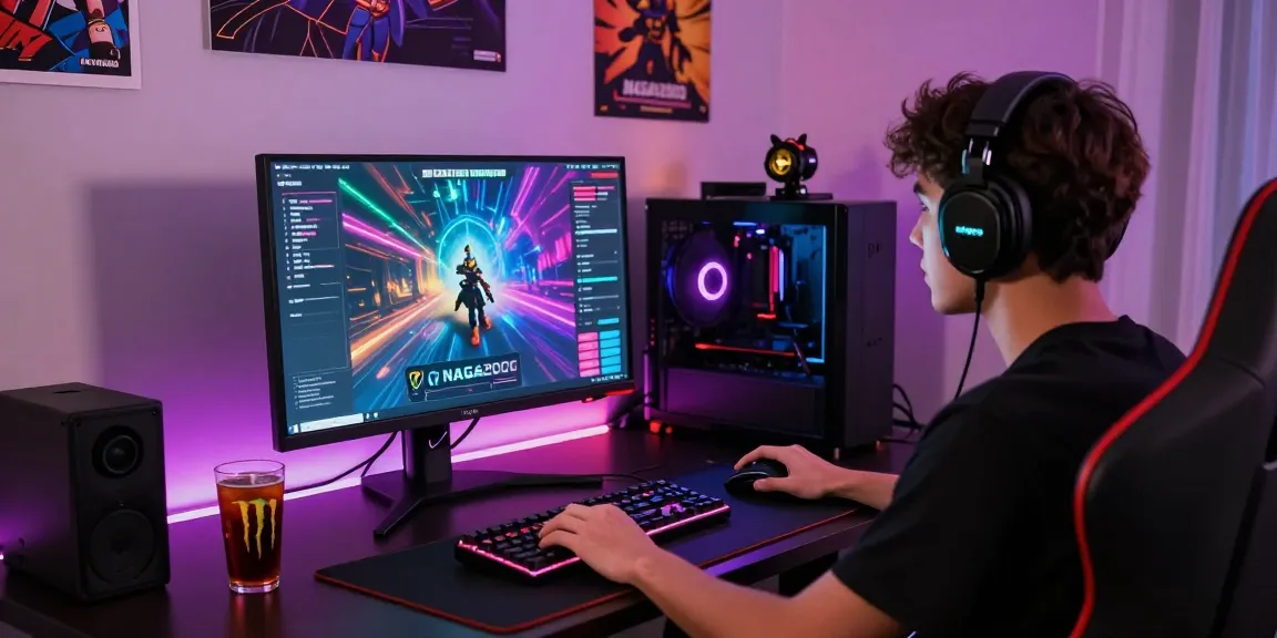 Engaging gaming session on NAGA2000 platform, showcasing vibrant graphics and immersive setup.