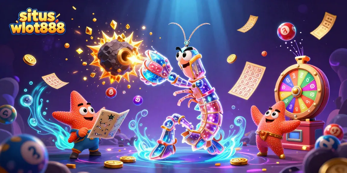 Situs wslot888 menawarkan pengalaman bermain slot online dengan karakter galactic samurai di latar belakang penuh warna.