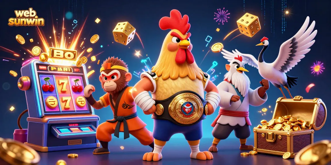 Experience the thrill at web sunwin with vibrant casino action and engaging characters.